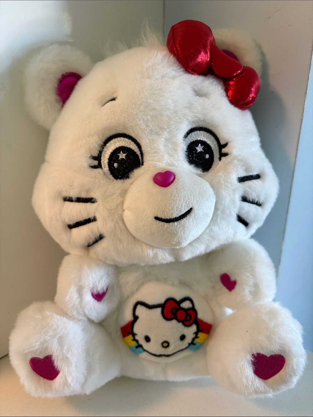 Hello Kitty Loves Cheer Bear Collectible Plush
